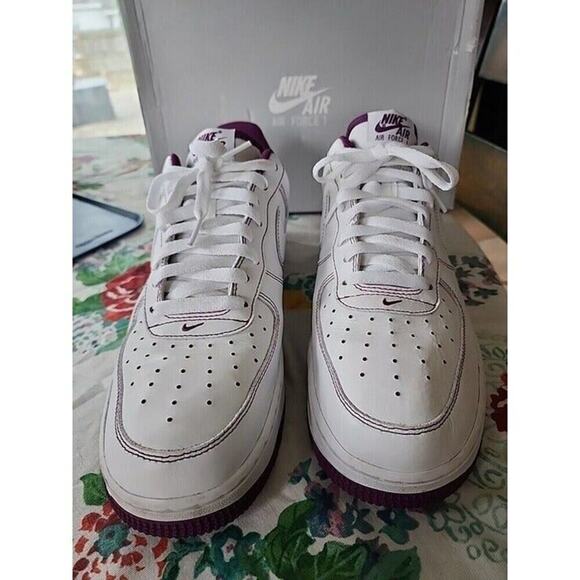 Nike Air Force 1 Men\'s Size 11.5 White/White-Viotec CV1724-105 IOB Read Desc main image 8